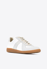 Maison Margiela Replica Leather Sneakers Chalk S58WS0109P1895_T1016