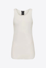 Ann Demeulemeester Mara Wrinkled Tank Top White B0011982FA434_002