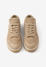 Prada Downtown Suede Low-Top Sneakers Beige 1E792MFD030Z5O_F0379