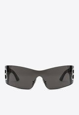 Balenciaga Bossy BB Logo Mask Sunglasses Gray 794333T0003/Q_BALEN-1000