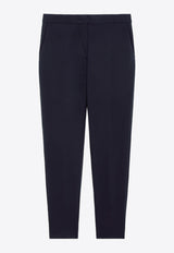 Max Mara Pegno Viscose Tailored Pants Navy 2421786021650PEGNO_009