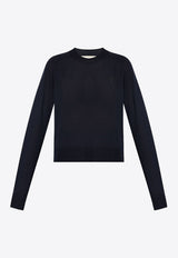 AMI PARIS Ami De Coeur Wool Sweater Midnight Blue FKS041KN0039_430