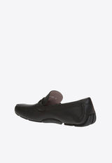Ferragamo Front 4 Calf Leather Loafers Black 02B796 FRONT 4 713330-NERO