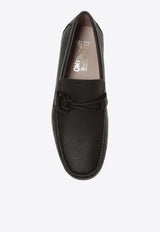 Ferragamo Front 4 Calf Leather Loafers Black 02B796 FRONT 4 713330-NERO