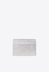 Versace La Medusa Crystal Clutch Silver 1003018 1A06487-1W00P
