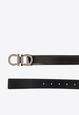 حزام من الجلد بجهتين بمشبك غانتشيني