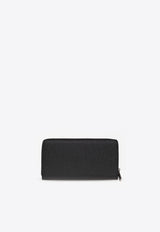 Logo Plaque Zip-Around Wallet
