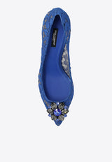 Dolce & Gabbana Bellucci 60 Lace Pumps with Brooch Blue CD0066 AL198-80650
