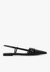 Dolce & Gabbana Court Patent Leather Slingback Flats Black CG0719 A1471-80999