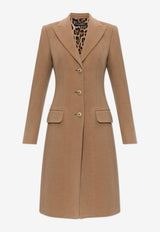 Dolce & Gabbana Single-Breasted Midi Coat Beige F0Q41T FU2L4-M0179