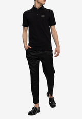 Dolce & Gabbana Logo Plaque Polo T-shirt Black G8PL4T G7F2H-N0000