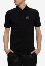 Dolce & Gabbana Logo Plaque Polo T-shirt Black G8PL4T G7F2H-N0000