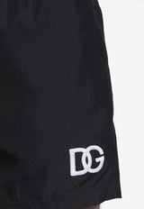 Dolce & Gabbana DG Logo Swim Shorts Black KĄPIELOWE M4F29T FUSFW-N0000