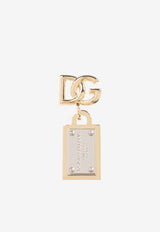Logo Plaque DG Logo Drop Earrings