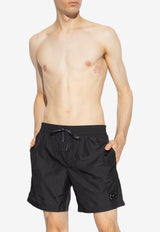 Dolce & Gabbana Logo Plaque Swim Shorts Black M4E45T ONO06-N0000