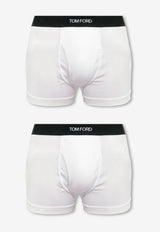 Tom Ford Logo-Waistband Briefs - Set of 2 White T4XC31040 0-100