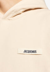 Jacquemus Gros Grain Hooded Sweatshirt Light Beige 245JS247 2036-150