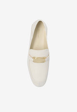Ferragamo Elaine Vara Buckle Loafers in Calf Leather Cream 01H932 ELAINE 773087-MASCARPONE