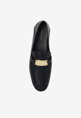Ferragamo Elaine Vara Buckle Loafers in Calf Leather Black 01H932 ELAINE 773088-NERO