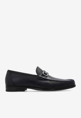 Ferragamo Grandioso Gancini Leather Loafers Black 029457 GRANDIOSO2 769877-MIDNIGHT