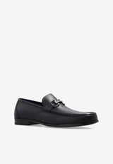 Ferragamo Grandioso Gancini Leather Loafers Black 029457 GRANDIOSO2 769877-MIDNIGHT