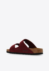 Birkenstock Arizona Leather Slides Bordeaux 1028719 0-ZINFANDEL
