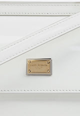 Dolce & Gabbana Elongated Sicily Leather Top Handle Bag White BB7652 A1037-80002