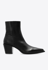 Jimmy Choo Cece AB 60 Leather Ankle Boots Black CECE AB 60 VOO-BLACK