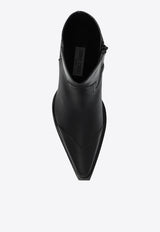 Jimmy Choo Cece AB 60 Leather Ankle Boots Black CECE AB 60 VOO-BLACK