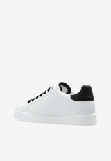 Dolce & Gabbana Portofino Leather Low-Top Sneakers White CK2277 AV066-89697