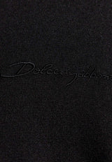 Dolce & Gabbana Logo Embroidered Cardigan Black GXV30Z JBSJS-N0000