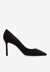 Jimmy Choo Romy 85 Suede Pumps Brown ROMY 85 KDU-COFFEE