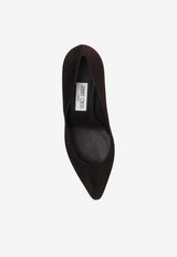 Jimmy Choo Romy 85 Suede Pumps Brown ROMY 85 KDU-COFFEE