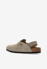 Birkenstock Tokio Suede Slingback Clogs Taupe 1028287 0-TAUPE