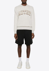 Autry Logo Print Crewneck Sweatshirt Gray SWPM03_H2