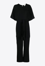 P.A.R.O.S.H Poker Wide-Leg Cargo Jumpsuit Black D790165POKER_013