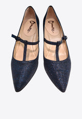 La Rose 35 Glittered Pumps Blue DE1008_LUMINOR BLU