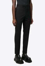 Rick Owens Off-Centre Tapered Pants Black RU02C7357ZL_09