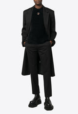 Rick Owens Off-Centre Tapered Pants Black RU02C7357ZL_09