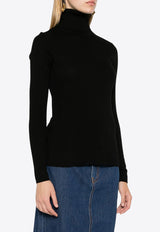P.A.R.O.S.H Leila Turtleneck Wool Knit Sweater Black D512659LEILA24_013