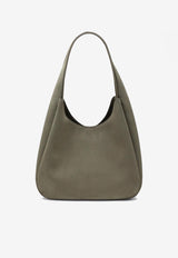 Stella McCartney Large Perforated Logo Faux Suede Hobo Bag Green 7B0102WP0590/R_STELL-2942