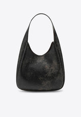 Stella McCartney Large Logo Slouchy Aged Hobo Bag Brown 7B0102WP0591/R_STELL-2801