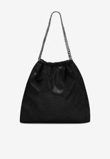 Stella McCartney Falabella Shoulder Bag with Medallion Black 7B0180W9132/S_STELL-1000