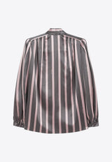 Valentino Crepe De Chine Striped Blouse Multicolor 7B0AB7Z79TE/R_VALE-R1N