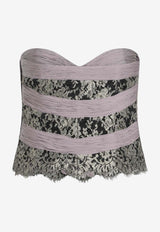 Valentino Mauve Chiffon Silk Top 7B0AEB309RD/R_VALE-CC2