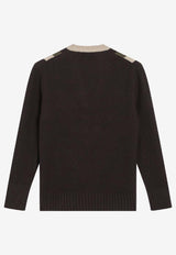 Valentino Cashmere and Wool Knitted Sweater 7B0KC69L9SW/R_VALE-BET