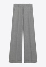 Valentino Vichy-Check Wool-Blend Pants Gray 7B0RB6S09Q1/R_VALE-0AN