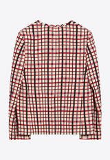 Valentino Check Pattern Jacket in Virgin Wool-Blend Multicolor 7B3CE4H39FT/R_VALE-AJU