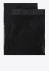 Valentino Essential Lace Tights 7B3KI04Y9LV/R_VALE-0NO Black