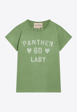 Valentino Chez Logo Vintage-Effect T-shirt Green 7B3MG24Y9GL/R_VALE-AKM